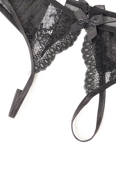 画像11: V-9863｜オープンクロッチショーツ・ブラック｜AxamiSexy アクサミセクシー【サイズ交換NG・メール便対象】輸入下着・高級ランジェリー   (11)