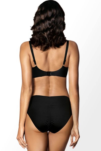 画像4: 【30%OFF】SYBILA-black-B150 | フルカップ・ワイヤーブラ・セミソフトブラ・大きいサイズ・C〜Kカップ・ブラック | ewabien エヴァビアン| 輸入下着・高級ランジェリー  (4)