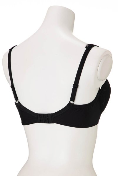 画像9: 【30%OFF】SYBILA-black-B150 | フルカップ・ワイヤーブラ・セミソフトブラ・大きいサイズ・C〜Kカップ・ブラック | ewabien エヴァビアン| 輸入下着・高級ランジェリー  (9)