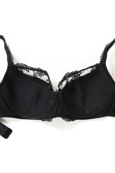 画像13: 【30%OFF】SYBILA-black-B150 | フルカップ・ワイヤーブラ・セミソフトブラ・大きいサイズ・C〜Kカップ・ブラック | ewabien エヴァビアン| 輸入下着・高級ランジェリー  (13)