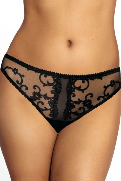 画像3: 【30%OFF】SYBILA-black-C200 | タンガ・Tバック・シースルー・ブラック  | ewabien エヴァビアン (3)