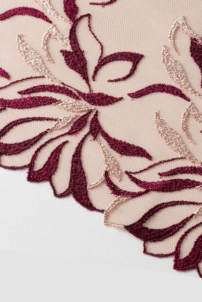 画像15: 【30%OFF】80Hサイズ｜JASMIN-burgundy-B150 | セミソフトブラ・大きいサイズ・バーガンディー・ワインレッド | ewabien エヴァビアン (15)