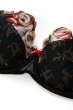 画像12: 【30%OFF】ROSANA-black-B150 | フルカップ・ワイヤーブラ・セミソフトブラ・大きいサイズ・B〜Kカップ・ブラック・レッド・レース | ewabien エヴァビアン (12)