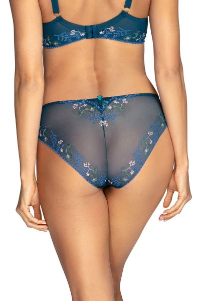 画像2: 【30%OFF】NADEEN-azure-C110 | ノーマルショーツ・シースルー・アズール・ブルー  | ewabien エヴァビアン (2)