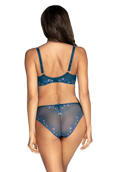 画像4: 【30%OFF】NADEEN-azure-C110 | ノーマルショーツ・シースルー・アズール・ブルー  | ewabien エヴァビアン (4)