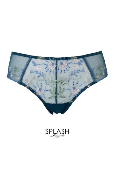 画像7: 【30%OFF】NADEEN-azure-C110 | ノーマルショーツ・シースルー・アズール・ブルー  | ewabien エヴァビアン (7)