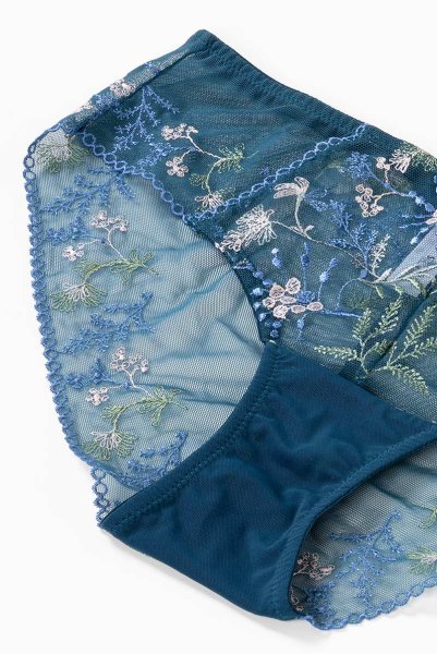 画像13: 【30%OFF】NADEEN-azure-C110 | ノーマルショーツ・シースルー・アズール・ブルー  | ewabien エヴァビアン (13)