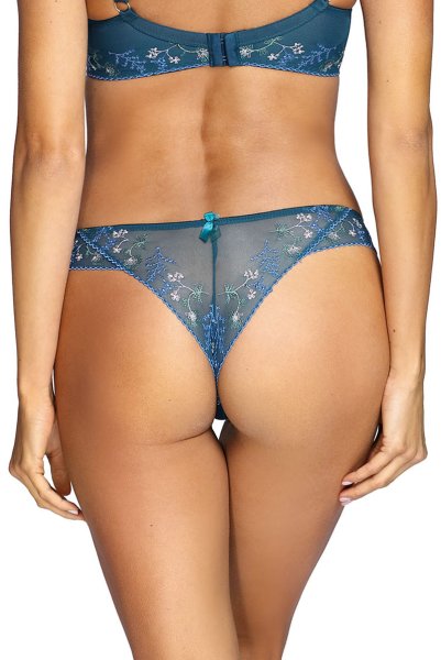 画像2: 【30%OFF】NADEEN-azure-C322 | ブラジリアンタンガ・Tバック・シースルー・アズール・ブルー  | ewabien エヴァビアン (2)