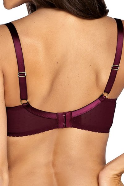 画像6: 【30%OFF】70Dサイズ｜NORA-cherry-B214 | グラマー向けすっぴん美乳ブラ・ワインレッド・パープル | ewabien エヴァビアン (6)