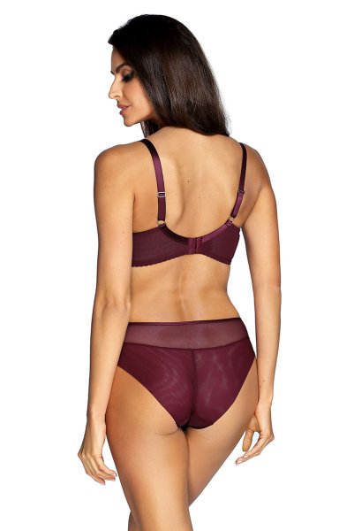 画像4: 【30%OFF】NORA-cherry-C110 | ブリーフ・シースルー・ワインレッド・パープル  | ewabien エヴァビアン (4)