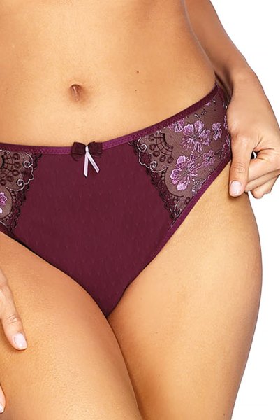 画像5: 【30%OFF】NORA-cherry-C110 | ブリーフ・シースルー・ワインレッド・パープル  | ewabien エヴァビアン (5)