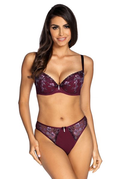 画像3: 【30%OFF】NORA-cherry-C200 | タンガ・シースルー・ワインレッド・パープル  | ewabien エヴァビアン (3)