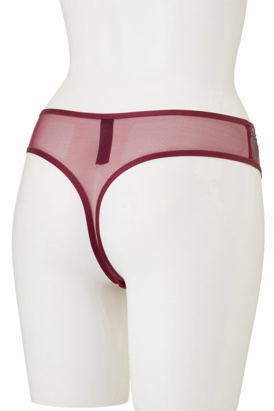 画像10: 【30%OFF】NORA-cherry-C200 | タンガ・シースルー・ワインレッド・パープル  | ewabien エヴァビアン (10)