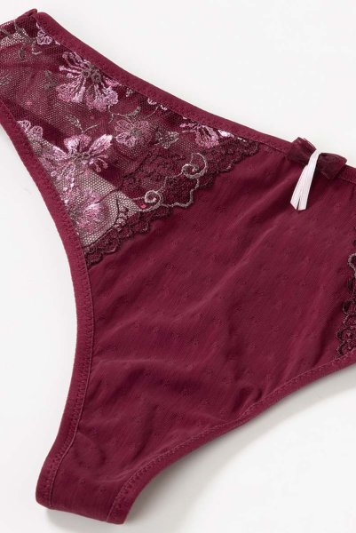 画像13: 【30%OFF】NORA-cherry-C200 | タンガ・シースルー・ワインレッド・パープル  | ewabien エヴァビアン (13)