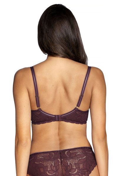 画像3: 【30%OFF】セミソフトブラ輸入下着・高級ランジェリー 《JASMIN-brown-B150》 (3)