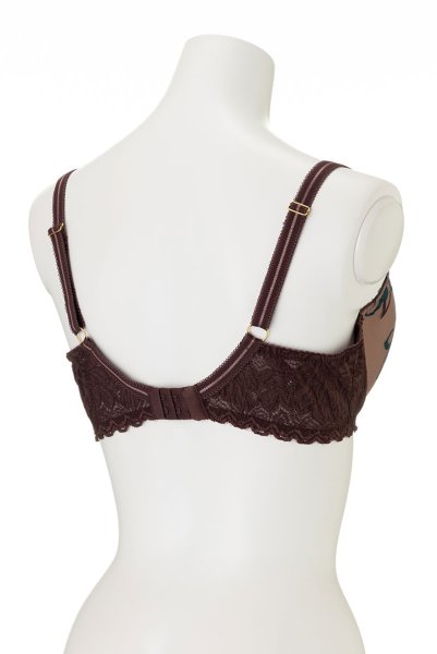 画像9: 【30%OFF】セミソフトブラ輸入下着・高級ランジェリー 《JASMIN-brown-B150》 (9)