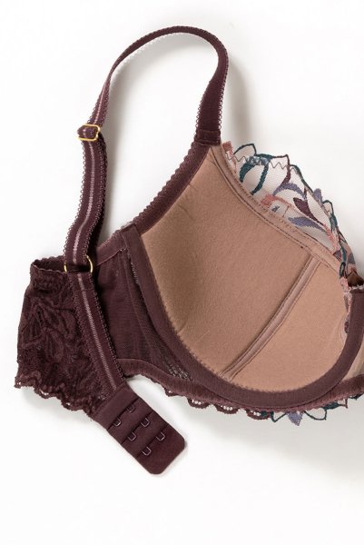 画像14: 【30%OFF】セミソフトブラ輸入下着・高級ランジェリー 《JASMIN-brown-B150》 (14)