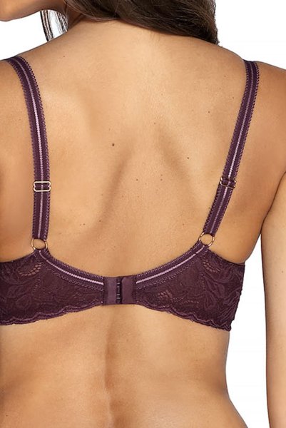 画像6: 【30%OFF】70G.75Fサイズ｜JASMIN-brown-B214 | グラマー向け美乳ブラ・ストラップ太め・バストサロン推奨・プランジブラ・B〜Hカップ・ブラウン | ewabien エヴァビアン (6)