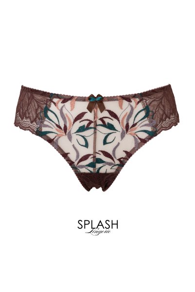 画像7: 【30%OFF】在庫限り｜S.Mサイズ｜JASMIN-brown-C110 | ノーマルショーツ | ewabien エヴァビアン (7)