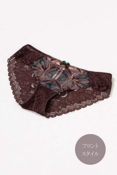 画像10: 【30%OFF】在庫限り｜S.Mサイズ｜JASMIN-brown-C110 | ノーマルショーツ | ewabien エヴァビアン (10)