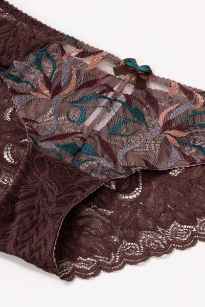 画像12: 【30%OFF】在庫限り｜S.Mサイズ｜JASMIN-brown-C110 | ノーマルショーツ | ewabien エヴァビアン (12)