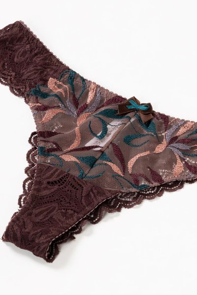 画像13: 【30%OFF】JASMIN-brown-C322|ブラジリアンタンガ(シースルー・ブラウン) ※メール便対象 (13)