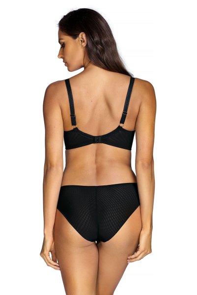 画像5: 【30%OFF】TAMAL-black-B150 | セミソフトブラ・大きいサイズ・B〜Kカップ・ブラック・花柄 | ewabien エヴァビアン 《TAMAL-black-B150》 (5)