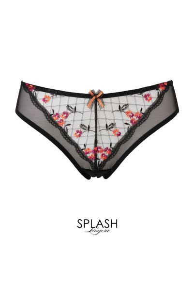 画像7: 【30%OFF】TAMAL-black-C100 | ブリーフ・ブラック・花柄  | ewabien エヴァビアン (7)