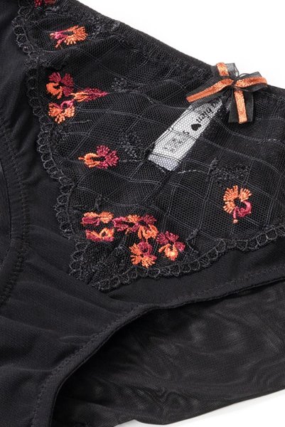 画像13: 【30%OFF】TAMAL-black-C100 | ブリーフ・ブラック・花柄  | ewabien エヴァビアン (13)
