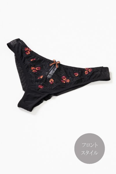 画像11: 【30%OFF】TAMAL-black-C322 | ブラジリアンタンガ・ブラック・花柄 | ewabien エヴァビアン《TAMAL-black-C322》 (11)