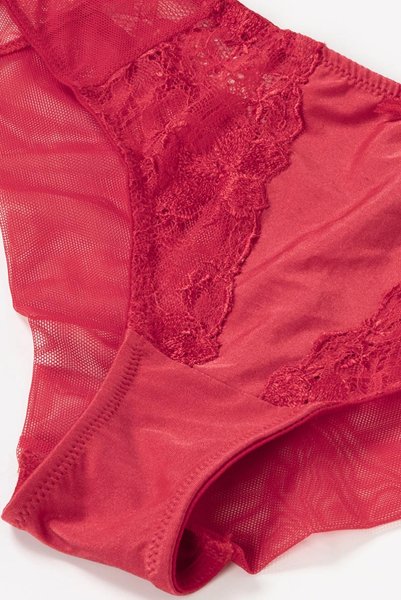 画像15: 【30%OFF】AISHA-red-C511 | ブラジリアンショーツ・レッド・シースルー  | ewabien エヴァビアン (15)