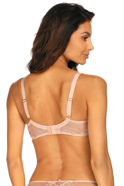 画像2: 【30%OFF】セミソフトブラ(大きいサイズ・D〜Kカップ・ピンク)エヴァビアン ewabien輸入下着・高級ランジェリー   (2)