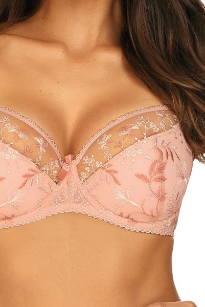 画像5: 【30%OFF】セミソフトブラ(大きいサイズ・D〜Kカップ・ピンク)エヴァビアン ewabien輸入下着・高級ランジェリー   (5)