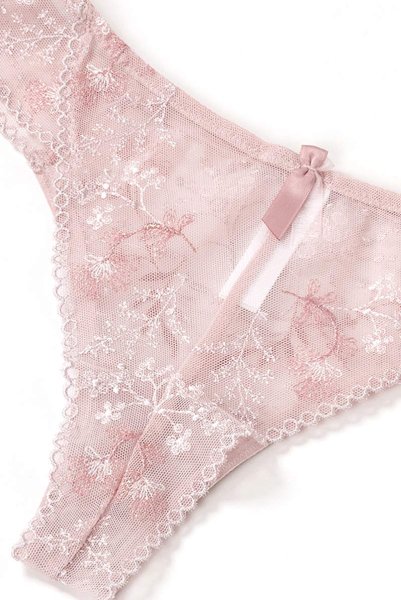 画像14: 【30%OFF】NADEEN-pink-C322 | ブラジリアンタンガ・Tバック・シースルー・ピンク  | ewabien エヴァビアン (14)