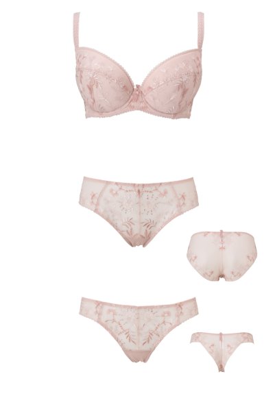 画像10: 【30%OFF】セミソフトブラ(大きいサイズ・D〜Kカップ・ピンク)エヴァビアン ewabien輸入下着・高級ランジェリー   (10)