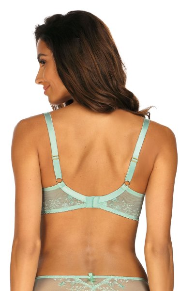 画像2: 【30%OFF】75E,80Fサイズ｜NADEEN-mint-B150｜セミソフトブラ・大きいサイズ・ミント・ライトグリーン | ewabien エヴァビアン (2)