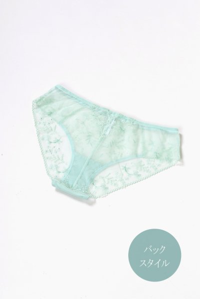 画像12: 【30%OFF】ノーマルショーツ（シースルー・ミント・ライトグリーン） ※メール便対象エヴァビアン ewabien輸入下着・高級ランジェリー   (12)