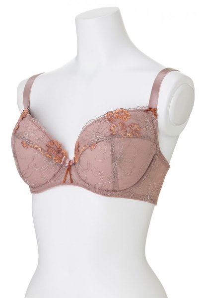 画像8: 【30%OFF】70F.75D.75Fサイズ|KAIRA-chocolate-B214 | グラマー向け美乳ブラ・モカベージュ | ewabien エヴァビアン (8)