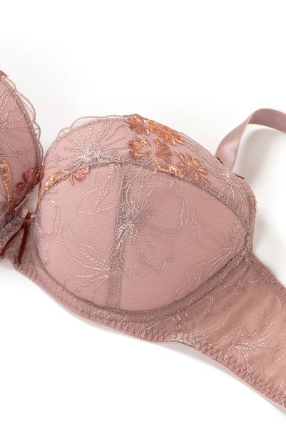 画像12: 【30%OFF】70F.75D.75Fサイズ|KAIRA-chocolate-B214 | グラマー向け美乳ブラ・モカベージュ | ewabien エヴァビアン (12)