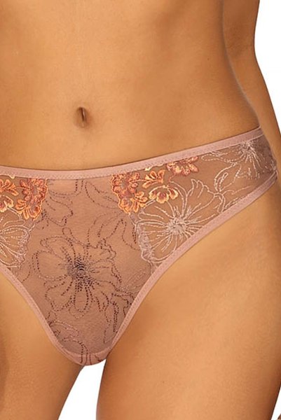 画像5: 【30%OFF】Lサイズ|KAIRA-chocolate-C200 | タンガ・Tバック・シースルー・モカベージュ  | ewabien エヴァビアン (5)