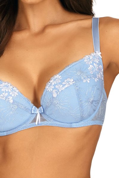 画像6: 【30%OFF】75Dサイズ|KAIRA-blue-B214 | グラマー向け美乳ブラ・ブルー | ewabien エヴァビアン (6)