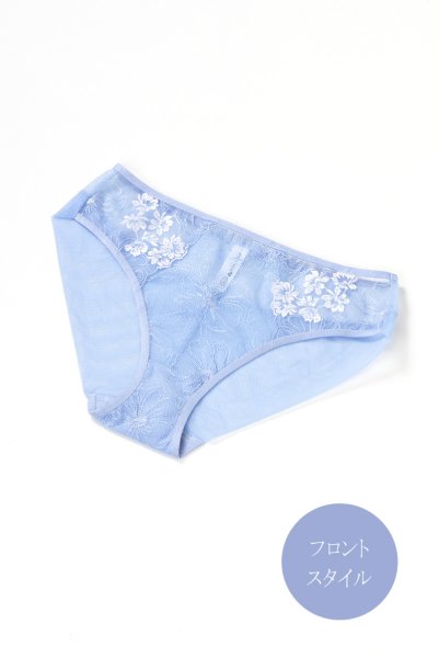 画像11: 【30%OFF】KAIRA-blue-C110 | ノーマルショーツ・シースルー・ブルー  | ewabien エヴァビアン (11)