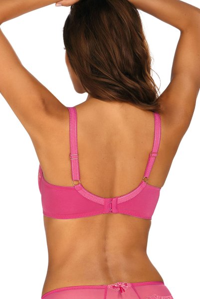 画像2: 【30%OFF】85Fサイズ｜HANA-dark-pink-B150 | セミソフトブラ・大きいサイズ・ダークピンク | ewabien エヴァビアン (2)