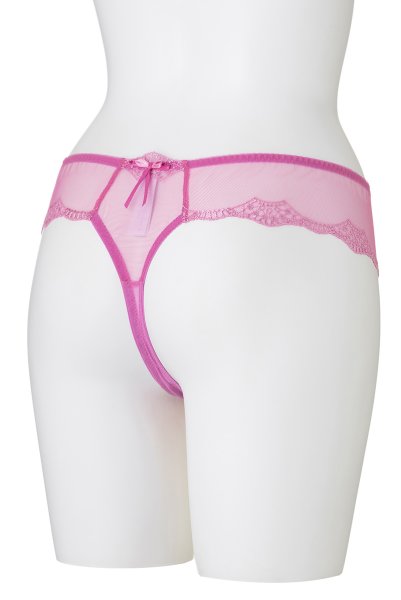 画像10: 【30%OFF】HANA-dark-pink-C200 | タンガ・Tバック・シースルー・ダークピンク  | ewabien エヴァビアン (10)