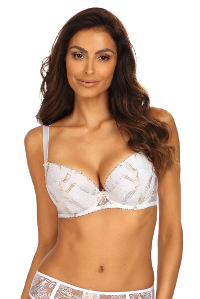 画像2: 【30%OFF】70E.75Eサイズ｜TRESOR-white-B214 | グラマー向け美乳ブラ・ホワイト | ewabien エヴァビアン (2)