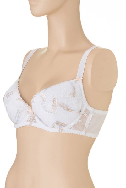 画像8: 【30%OFF】70E.75Eサイズ｜TRESOR-white-B214 | グラマー向け美乳ブラ・ホワイト | ewabien エヴァビアン (8)