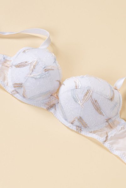 画像10: 【30%OFF】70E.75Eサイズ｜TRESOR-white-B214 | グラマー向け美乳ブラ・ホワイト | ewabien エヴァビアン (10)