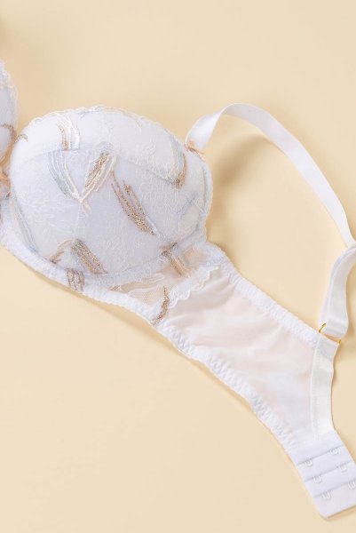 画像12: 【30%OFF】70E.75Eサイズ｜TRESOR-white-B214 | グラマー向け美乳ブラ・ホワイト | ewabien エヴァビアン (12)