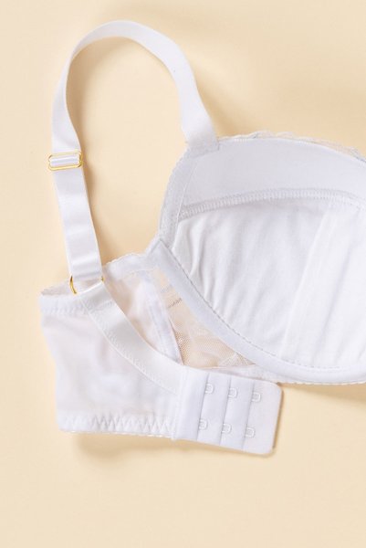 画像14: 【30%OFF】70E.75Eサイズ｜TRESOR-white-B214 | グラマー向け美乳ブラ・ホワイト | ewabien エヴァビアン (14)