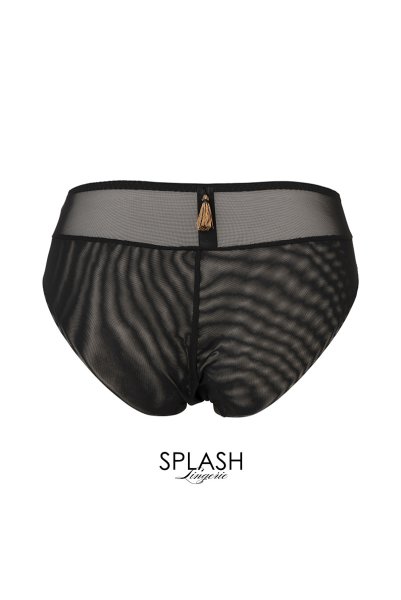 画像2: 【30%OFF】LIBRA blac gold C110 | ノーマルショーツ・ブラックゴールド  | ewabien エヴァビアン※メール便対象※輸入下着・高級ランジェリー  (2)